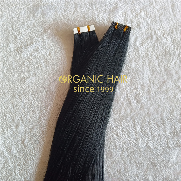 Human customized tape in hair extennsions X180